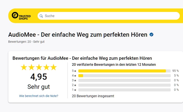 AudioMee Trusted Shops