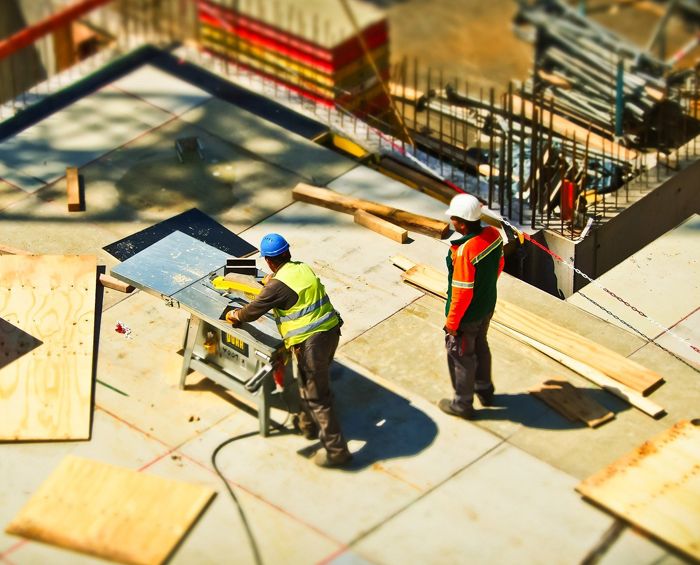 Bauarbeiter Baustelle