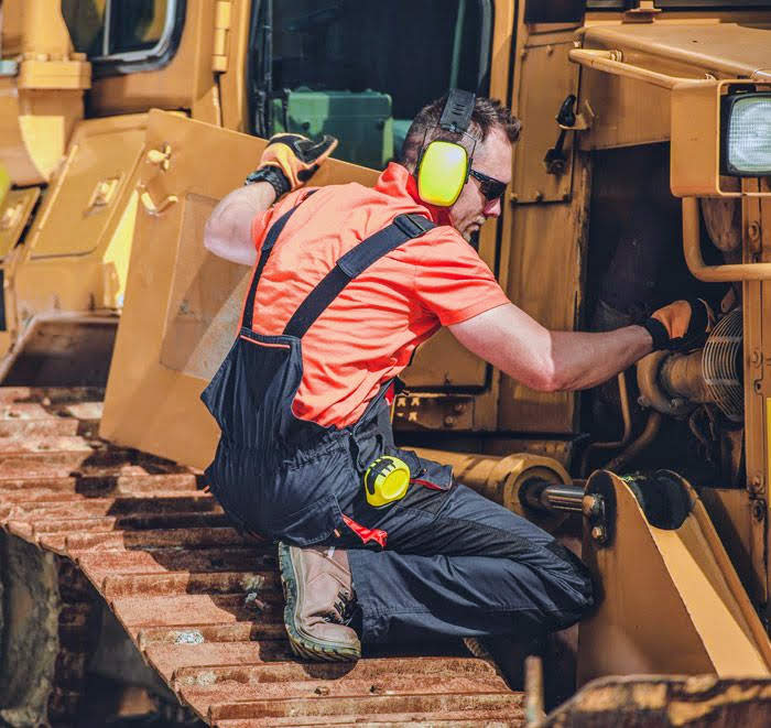 Bauarbeiter Gehörschutz