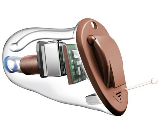 CIC Hörgerät im Ohr