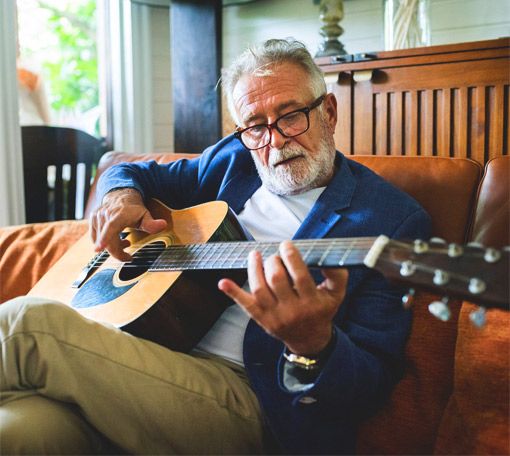 Musiker mit Schwerhörigkeit