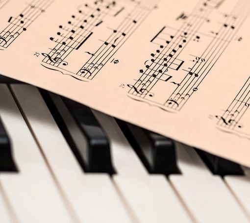Piano musiknoten