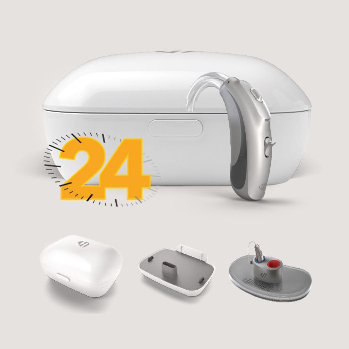 Wiederaufladbare Hörgeräte